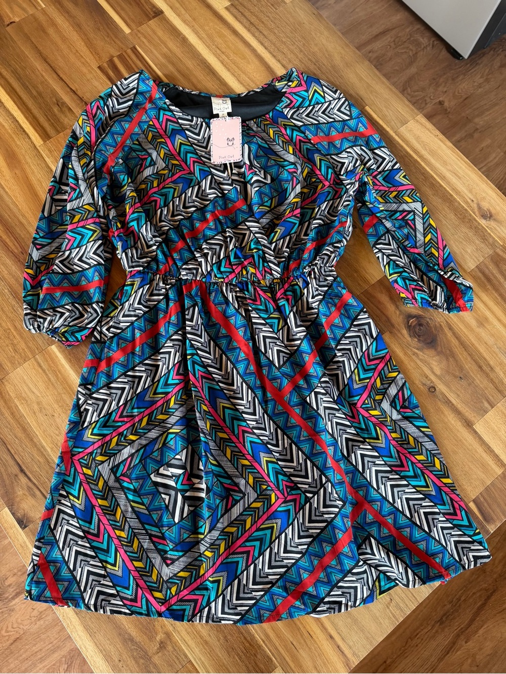 Women's Multicolor Geometric Midi Dress 💥3/$20💥 Bundle!